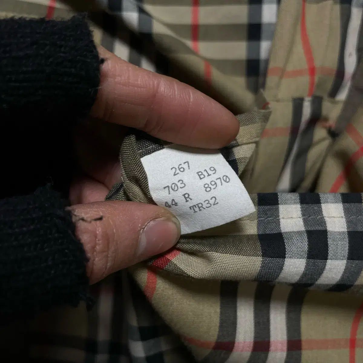 BURBERRY(バーバリー ) カーキ 裏地 チェック トレンチ コート