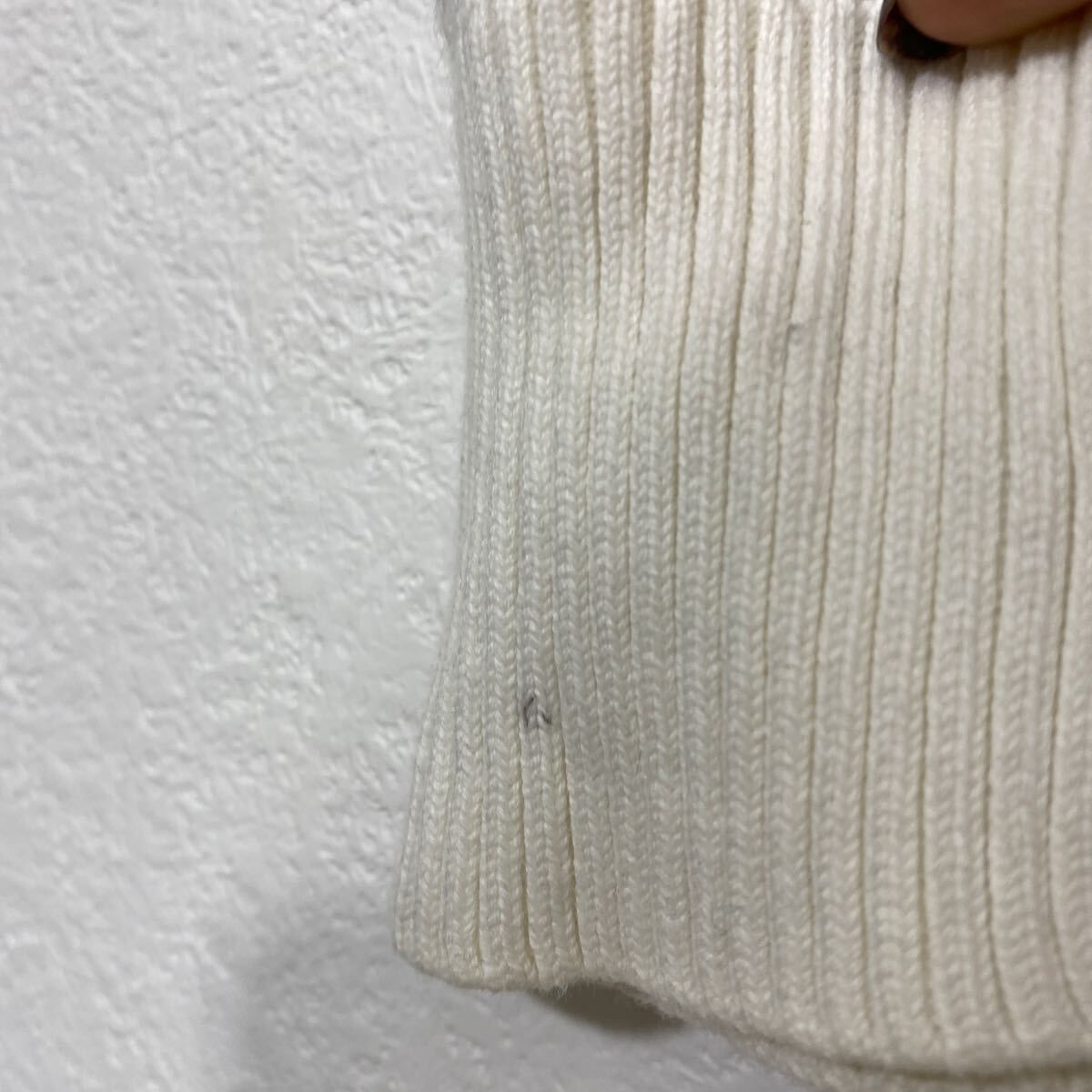 POLO JEANS COMPANY 七分袖 コットンニット ケーブル編み