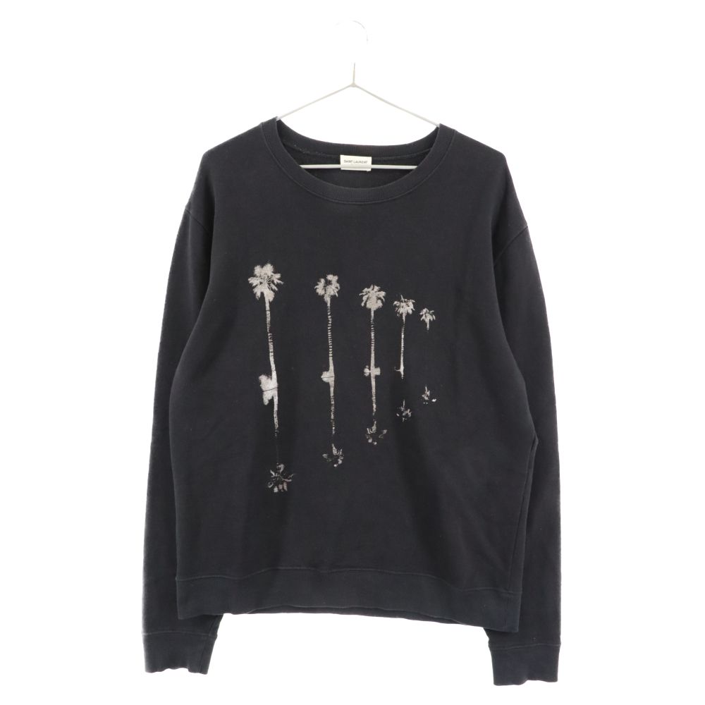 サンローラン　スウェット　パームツリー　新品 SAINT LAURENT PARIS (サンローランパリ) パームツリー クルーネック