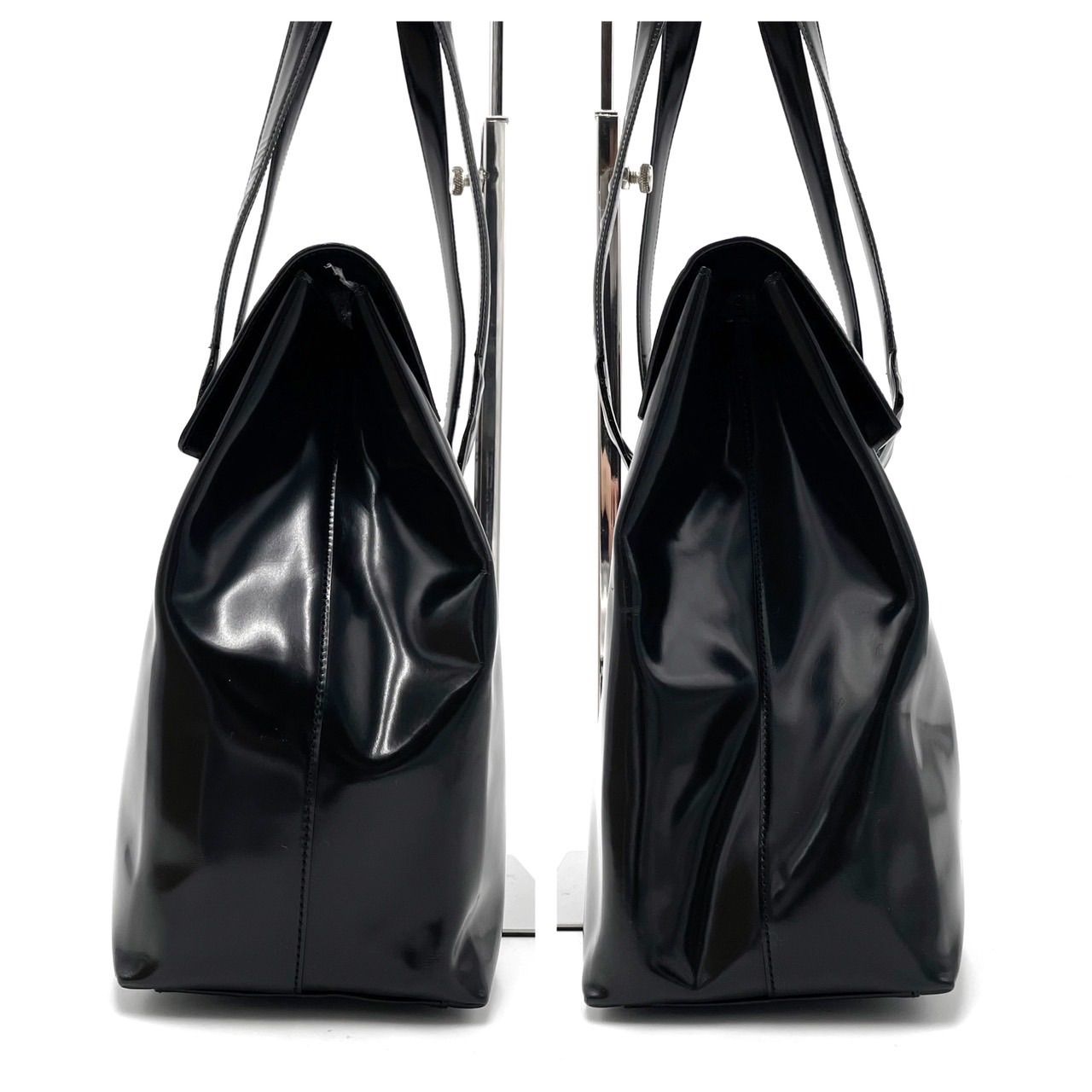 ✨良品✨ PRADA プラダ ハンドバッグ トートバッグ ロゴ型押し 