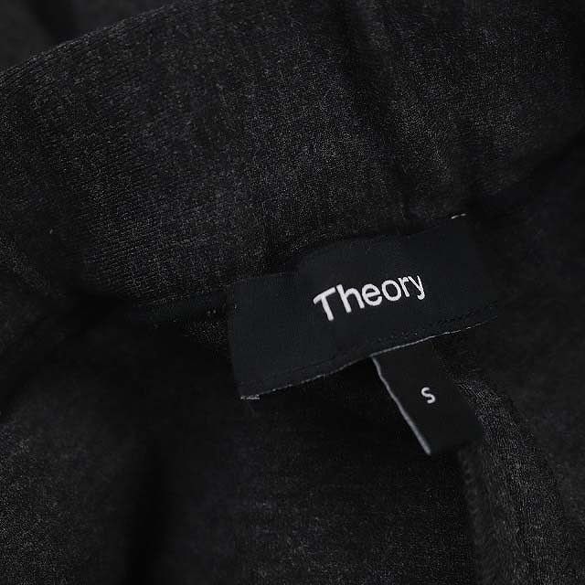 セオリー theory 23AW Double Knit LT N CL Pull On B GD プルオンワイドパンツ ストレートライン S  チャコグレー /YQ ■OS