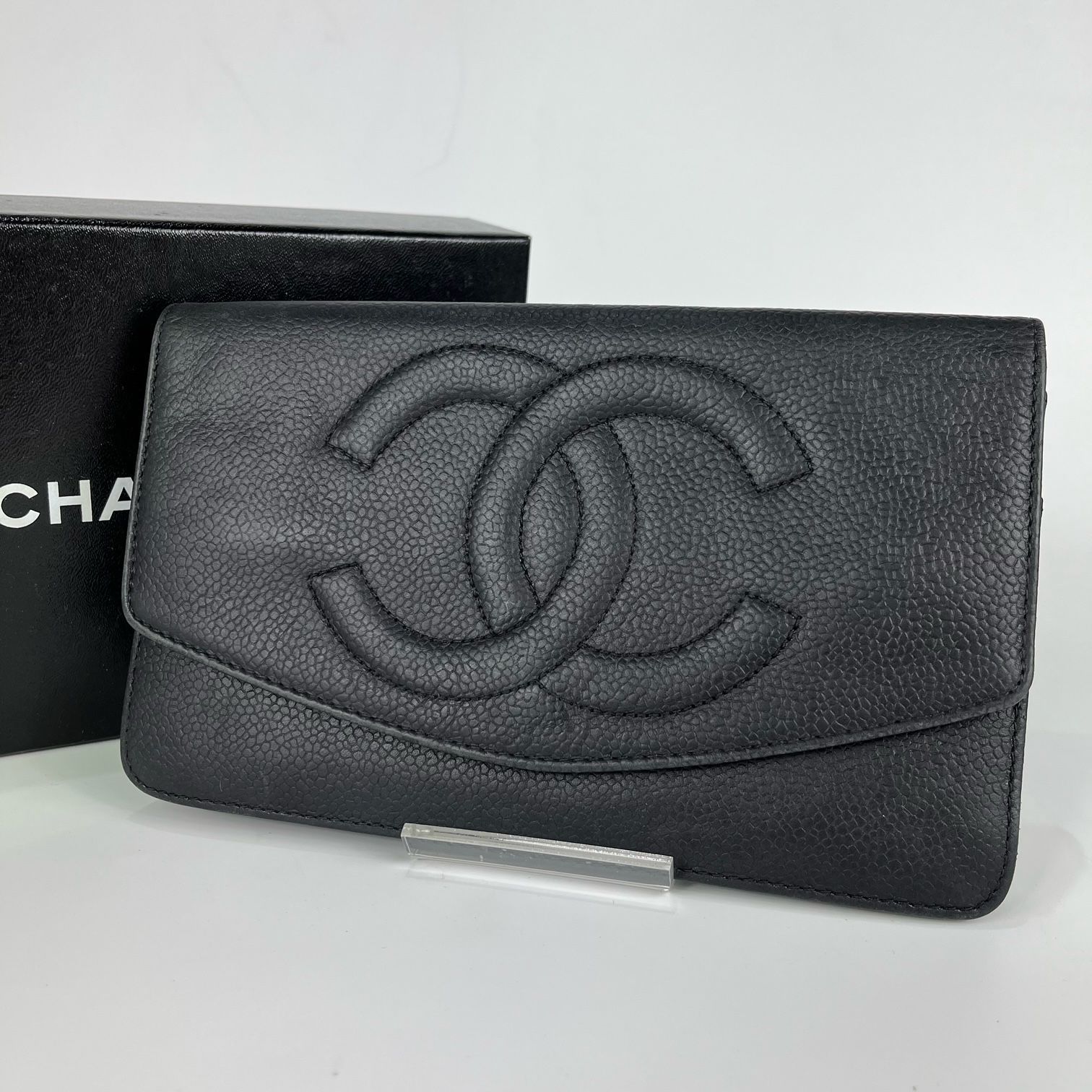 Orange Love様専用 ☆希少☆CHANEL シャネル キャビアスキン フラッペ 
