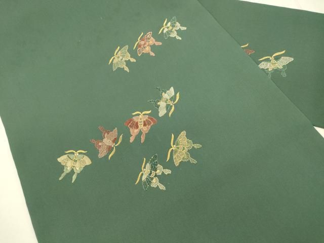 名古屋帯 刺繍の可愛い加工 九寸 正絹 着物 着付け 和装 HO-1048 平和屋着物○塩瀬 九寸名古屋帯 駒刺繍 雪輪花文 金彩 正絹 逸品