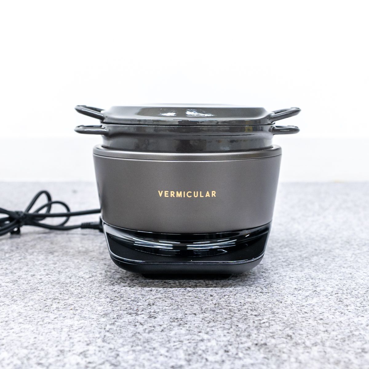 品 バーミキュラ RICE POT ライスポット 3合炊き IH 炊飯器 ホーロー トリュフグレー 定価8万