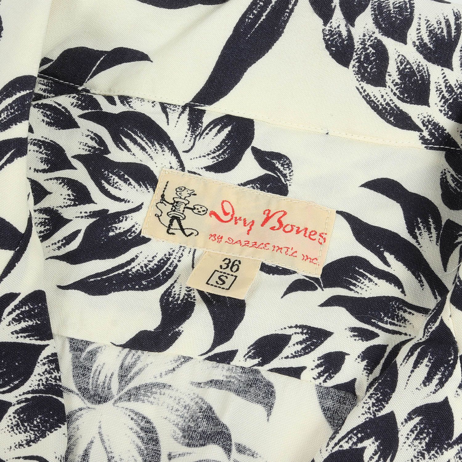 Dry Bones ドライボーンズ シャツ サイズ:S パイナップル柄 レーヨン 