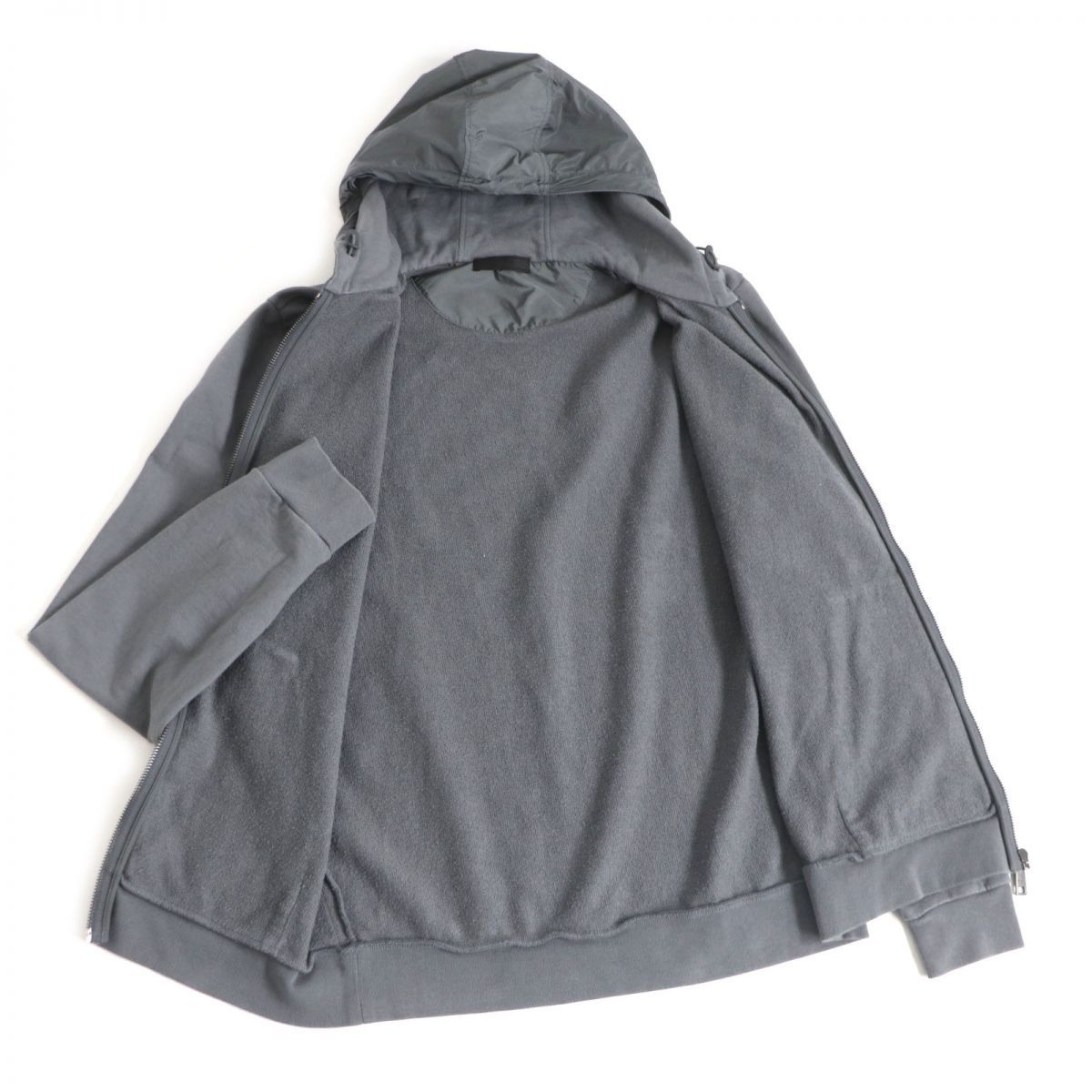 美品□2019年製 PRADA/プラダ SJN266 ロゴ入り ナイロン使い コットン 