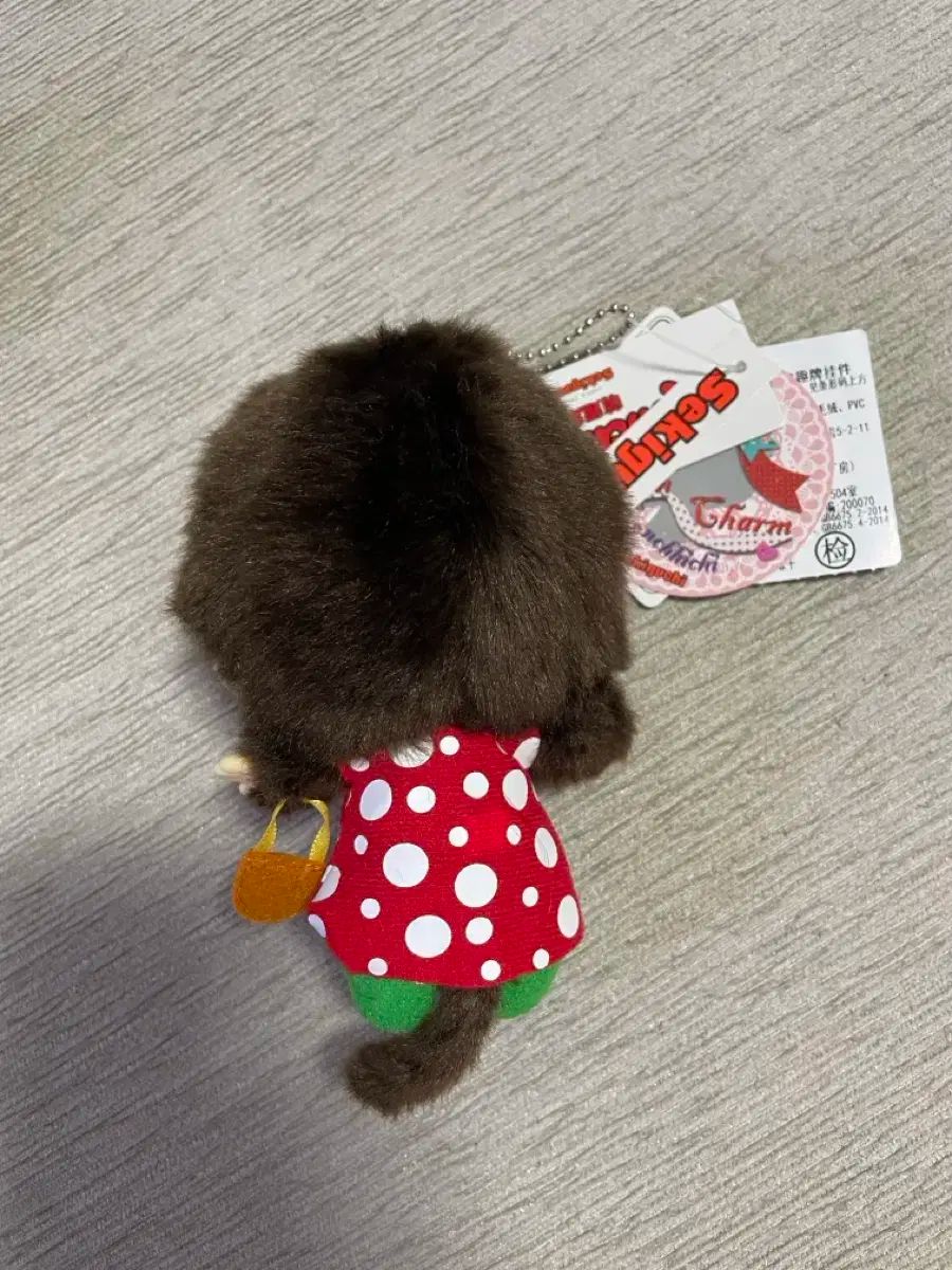  香港 大きいサイズ いちご モンチッチ キーホルダー キーチェーン ドット リボン キーホルダー キーリング 小物