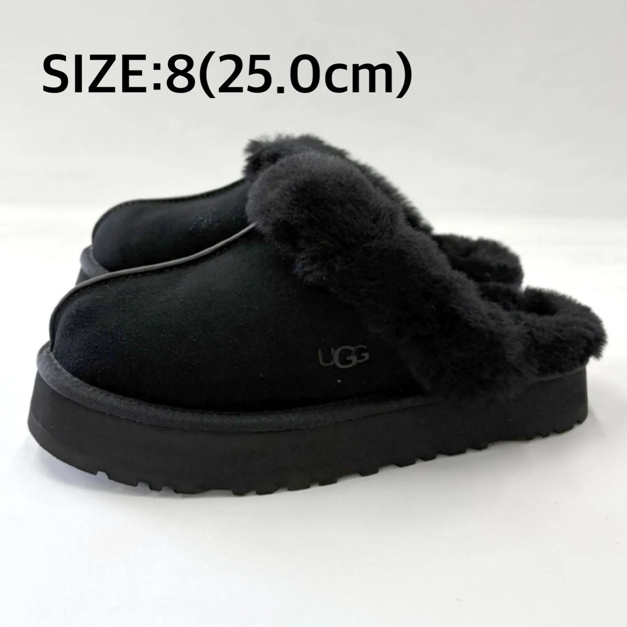 25.0cm ♥訳アリ UGG Disquette ディスケット ムートンスリッパ サンダル 厚底