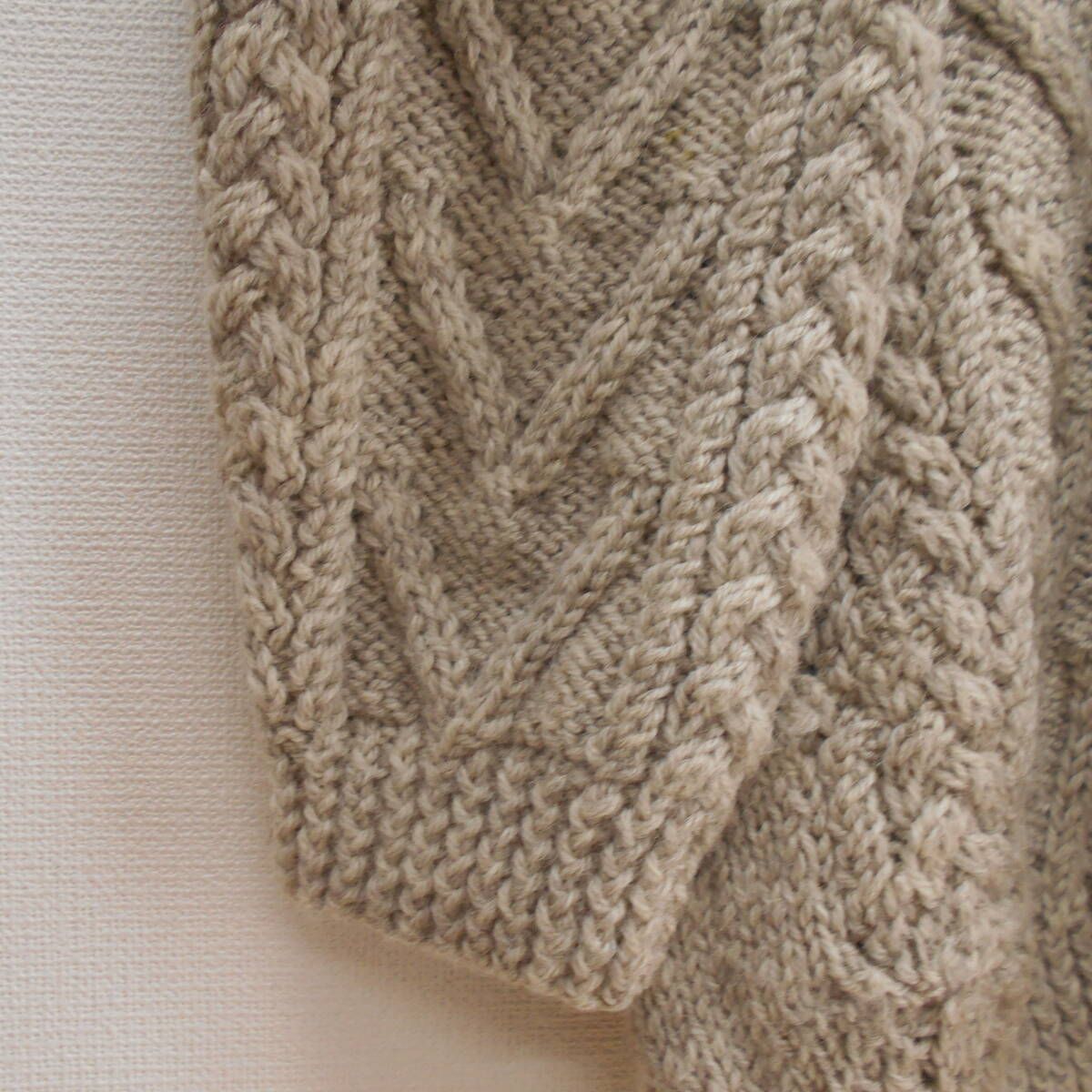 Quills Woollen Market フィッシャーマン アランセーター ハンドニット 