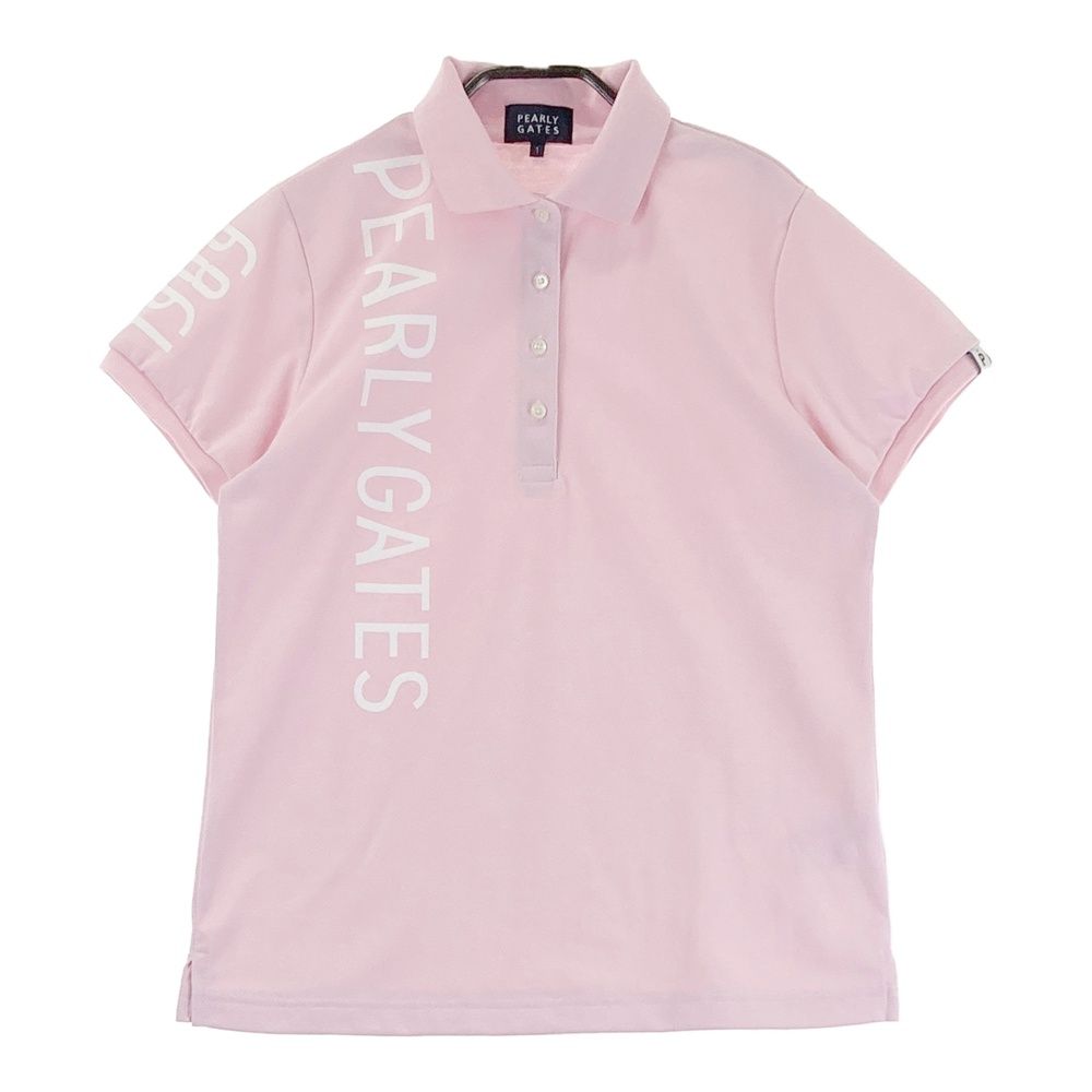 サイズ 1 PEARLY GATES パーリーゲイツ 2025年モデル 半袖ポロシャツ ピンク系 240101534719 ゴルフウェア レディース ストスト