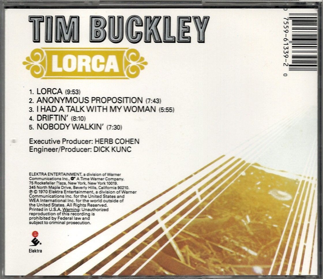 【新品・未開封】【サンプル盤CD】 ティム・バックリィ/ 「Lorca=ロルカ」 TIM BUCKLEY / Lorca - メルカリ