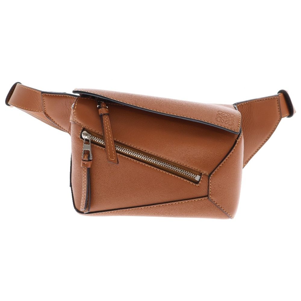 LOEWE ロエベ パズル バムバッグ ミニ タン レザー ブラウン ウエストバッグ ボディバッグ