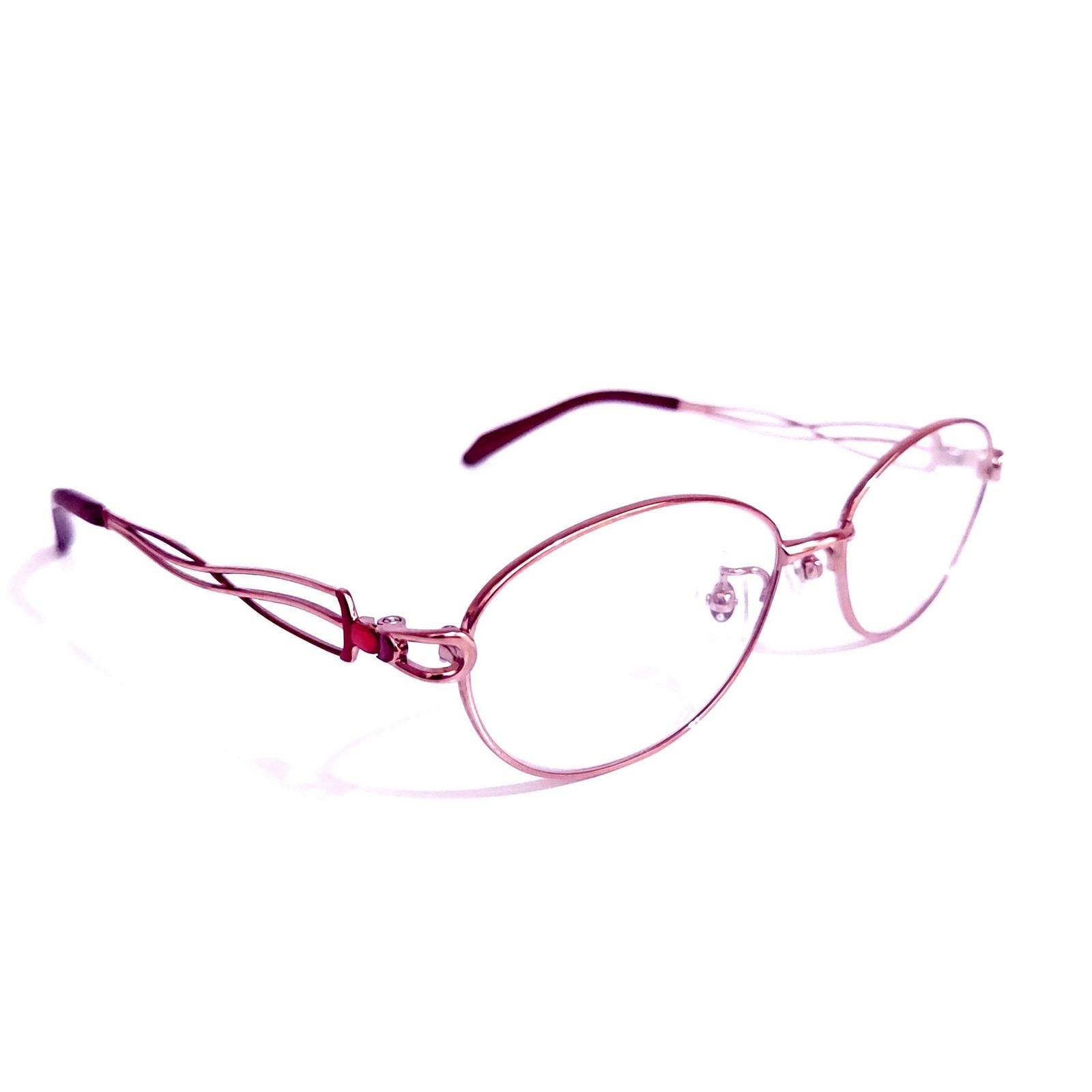 No.1432+メガネ　ピンクゴールド・ローズ　メタル【度数入り込み価格】 No.1432+メガネ ピンクゴールド・ローズ メタル【度数入り込み価格