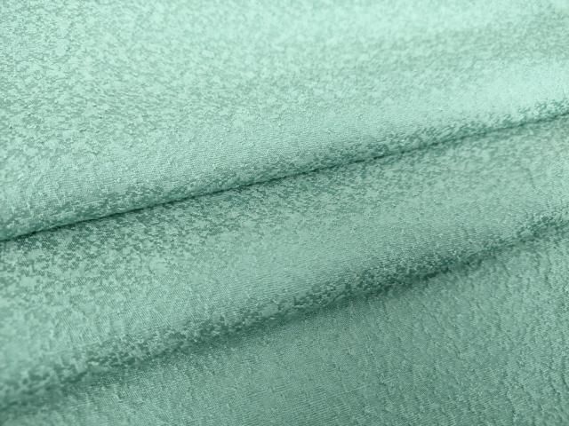 平和屋着物●上質な色無地 霞地紋 錆浅葱色 正絹 DAAY1446ps