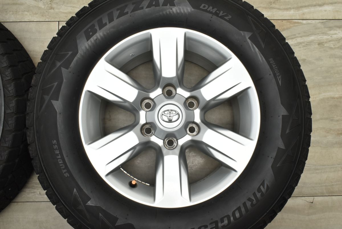 バリ溝　トヨタ　プラド　純正ホイール　ブリザック　DMV2 スタッドレス　４本セット　 バリ溝 トヨタ プラド 純正ホイール ブリザック DMV2 スタッドレス 4