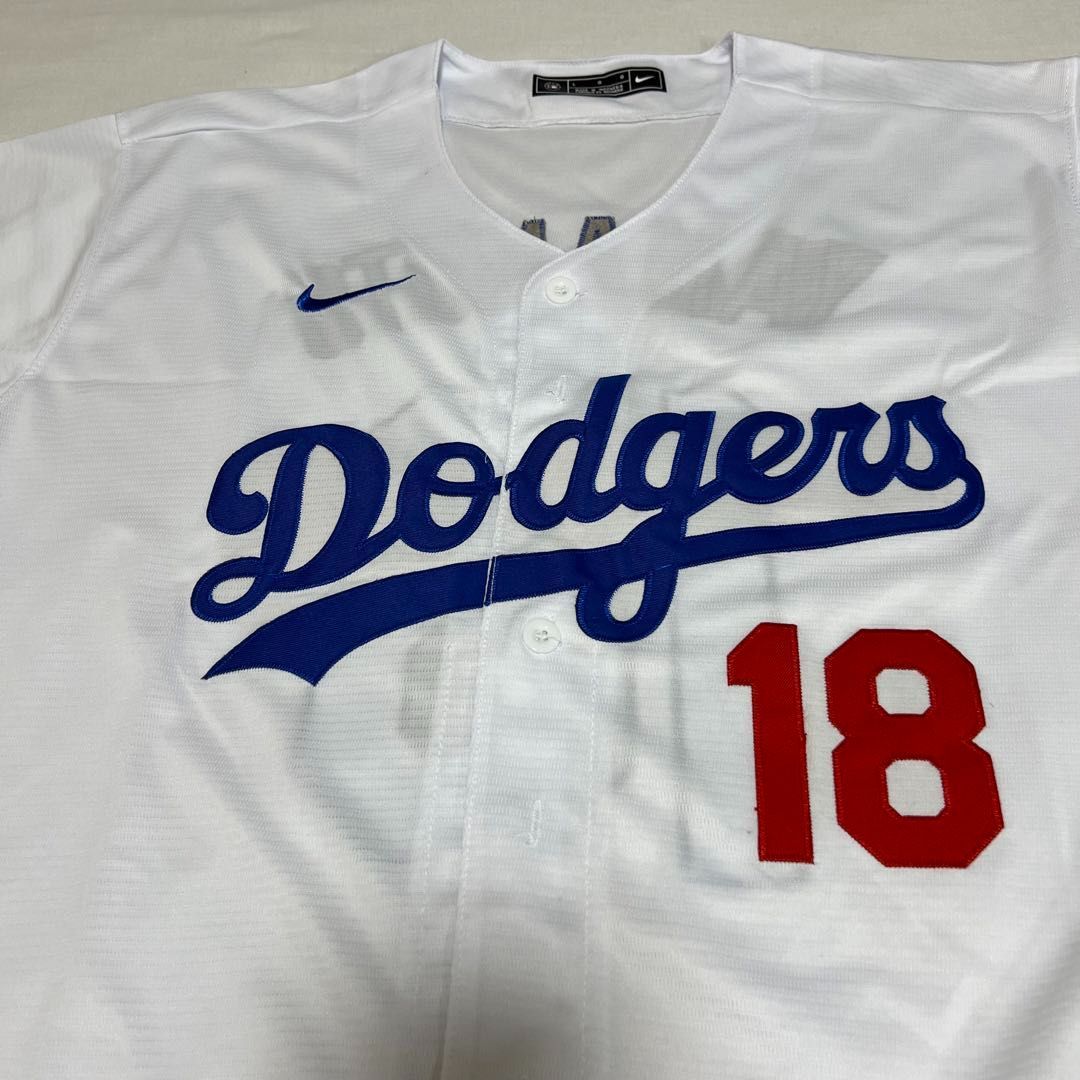 山本 由伸 ドジャース ユニフォーム 野球 MLB Dodgers ホワイト - メルカリ