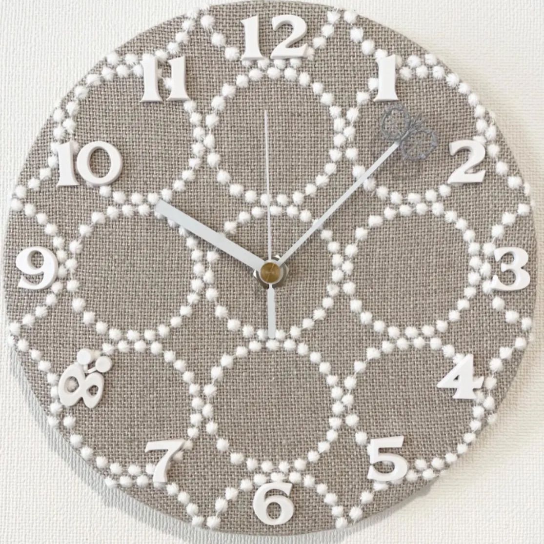 ミナペルホネン タンバリン（white）壁掛け時計 ミナペルホネン タンバリン（white）壁掛け時計 ミナペルホネン