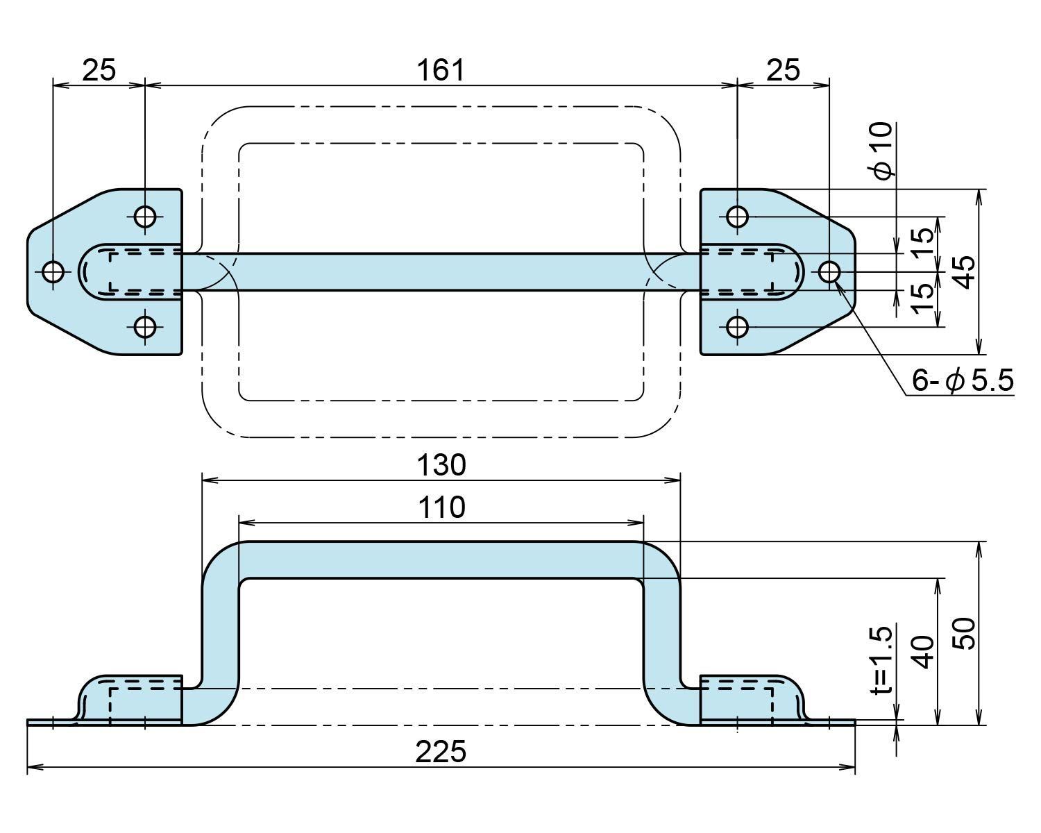 H-185-SUS ステンレストランク取手 ジョー プリンス竹下