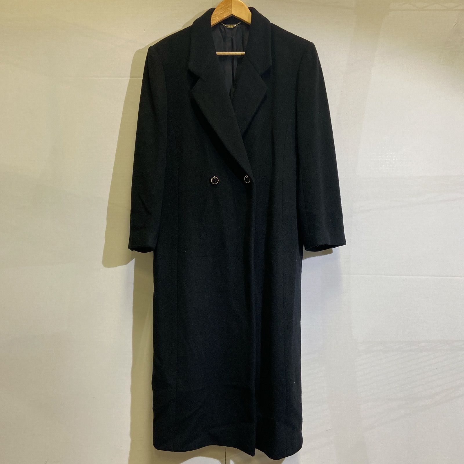 City Elegance シティエレガンス チェスターコート ロングコート 黒 毛 