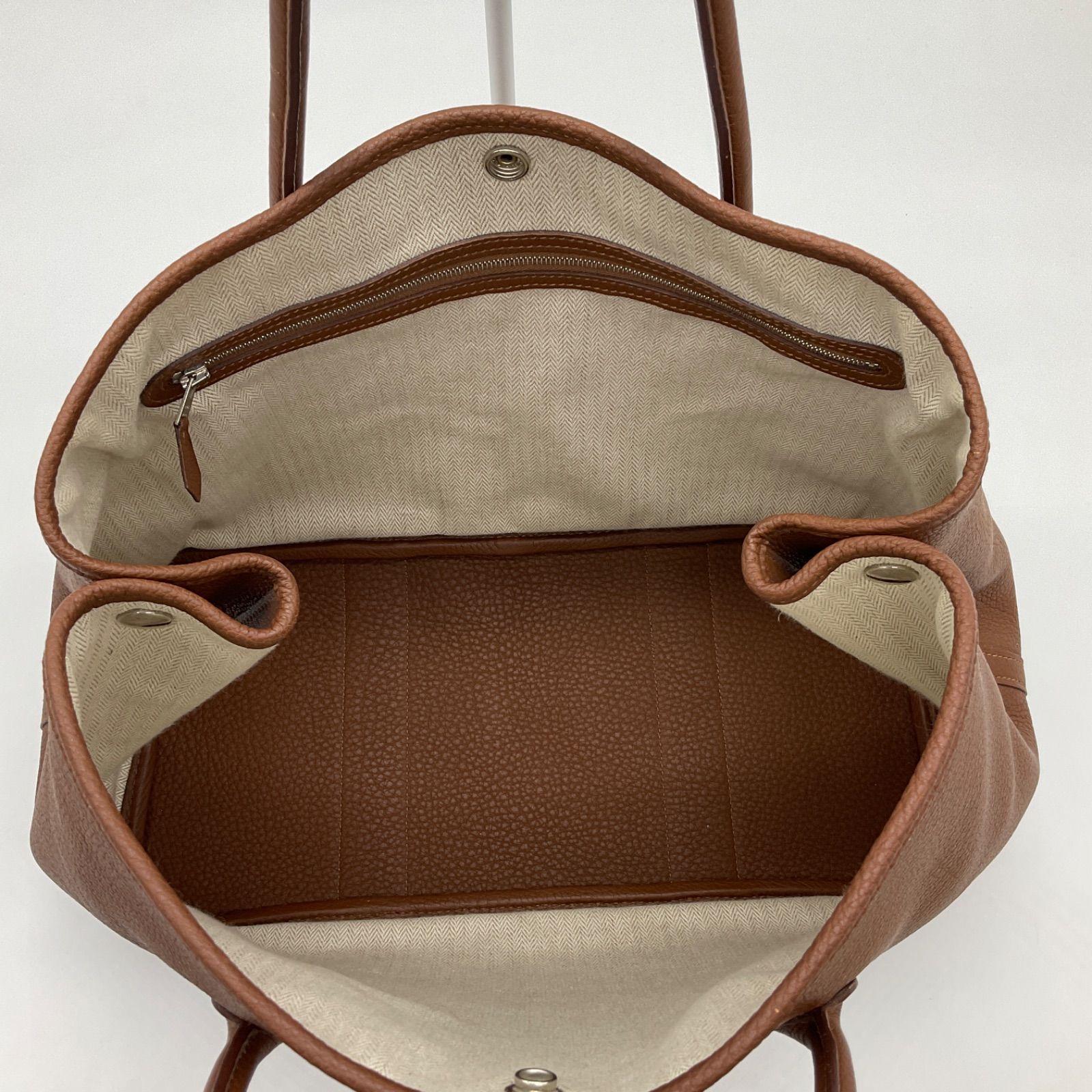 HERMES エルメス ガーデンパーティ PM トートバッグ ネゴンダ ブラウン 