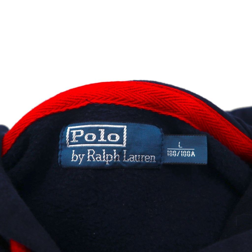  Polo Ralph Lauren 90年代 ビッグポニー リバースウィーブ ジャージ セットアップ L ネイビー TALONジップ その他 メンズ