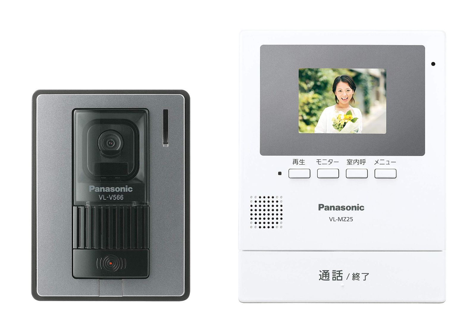 パナソニック テレビドアホン 録画機能搭載 VL-SZ25K 液晶枠グレー
