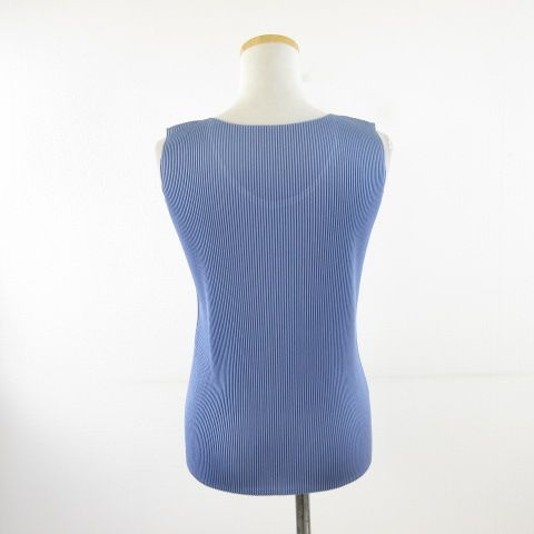 プリーツプリーズ PLEATS PLEASE イッセイミヤケ タンクトップ 青 3