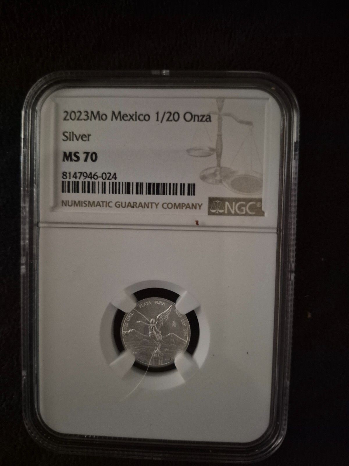 2025 MO MEXICO 1|20 ONZA MS70 NGC 1|20 LIBERTAD PERFECT MINT GRADED NGC LIBERTAD