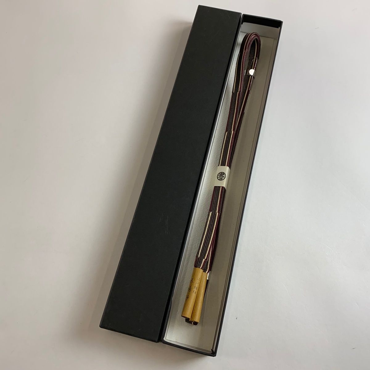 帯締め 名品 正絹 【中古】（帯締め 美品 逸品 無形文化財 有職組紐  