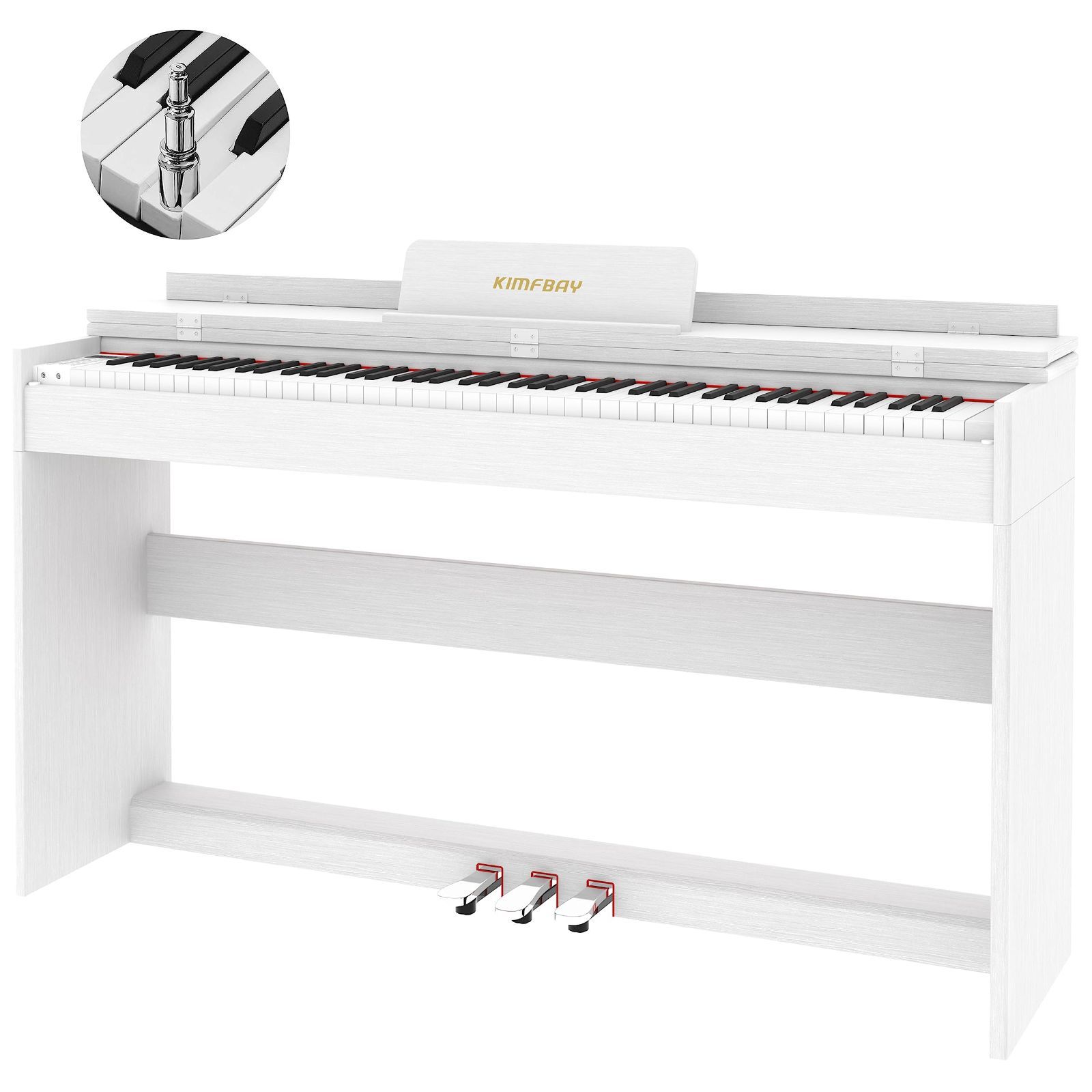 電子ピアノ 88鍵盤 ピアノ キーボードピアノ Bluetooth ペダル付き