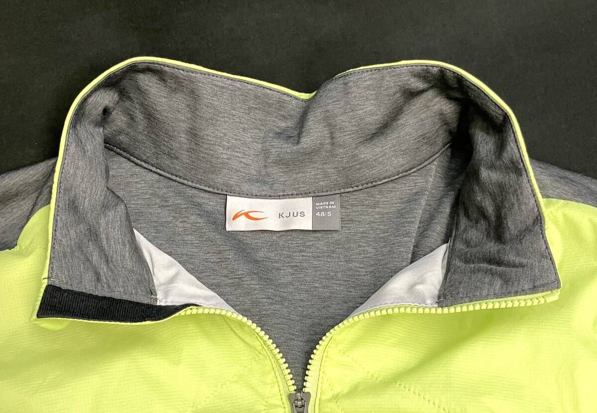 KJUS チュース メンズ ナイロン ジャケット グリーン グレー S ゴルフ