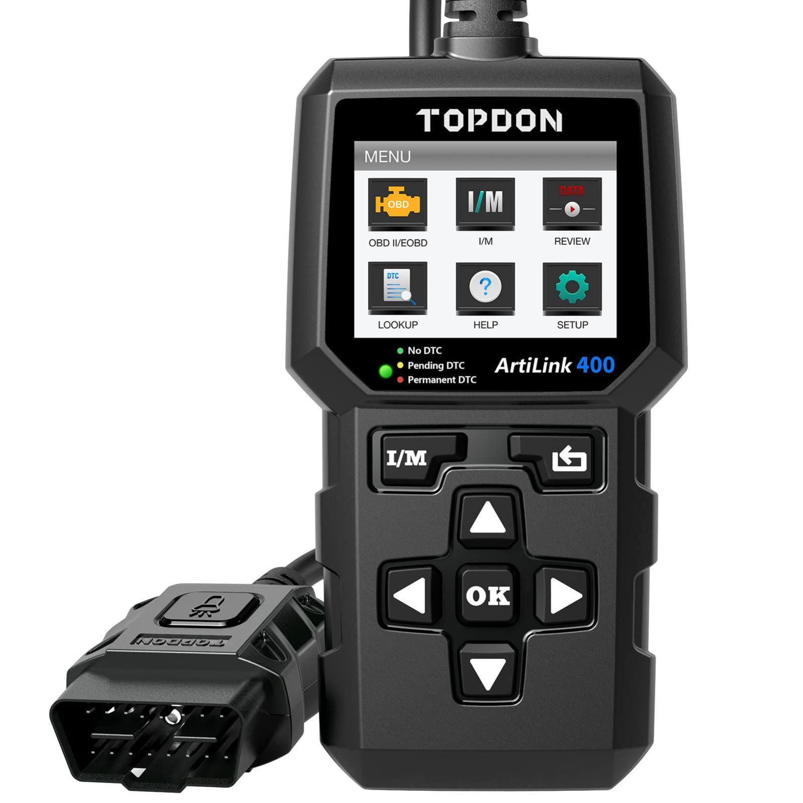 人気商品】TOPDON AL400 OBD2 診断機 自動車スキャンツール、チェックエンジンライト用、OBD2診断スキャンツール、スモッグチェック/  O2センサーテスト/ EVAPテスト/オンボードモニターテスト、 - 大注目商品