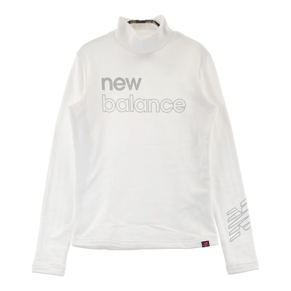 サイズ：1 NEW BALANCE GOLF ニューバランス  ハイネック長袖Tシャツ  ホワイト系 [240101454293] ゴルフウェア レディース ストスト サイズ：0 NEW BALANCE GOLF ニューバランス 長袖ハイネックT