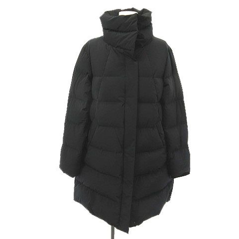 ナノユニバース nano universe 西川ダウン ダウンコート ジャケット スタンド ブラック 黒 38 NL12DWW003TS