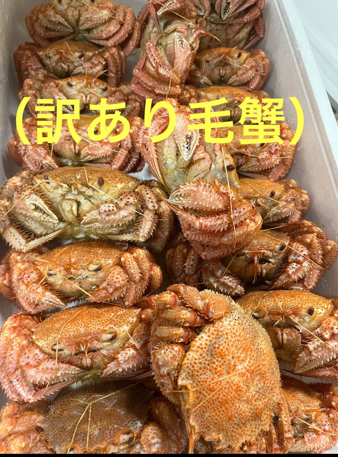 【訳あり&規格外品】ダシ用　毛蟹2kg（1kgあたり6〜7杯）