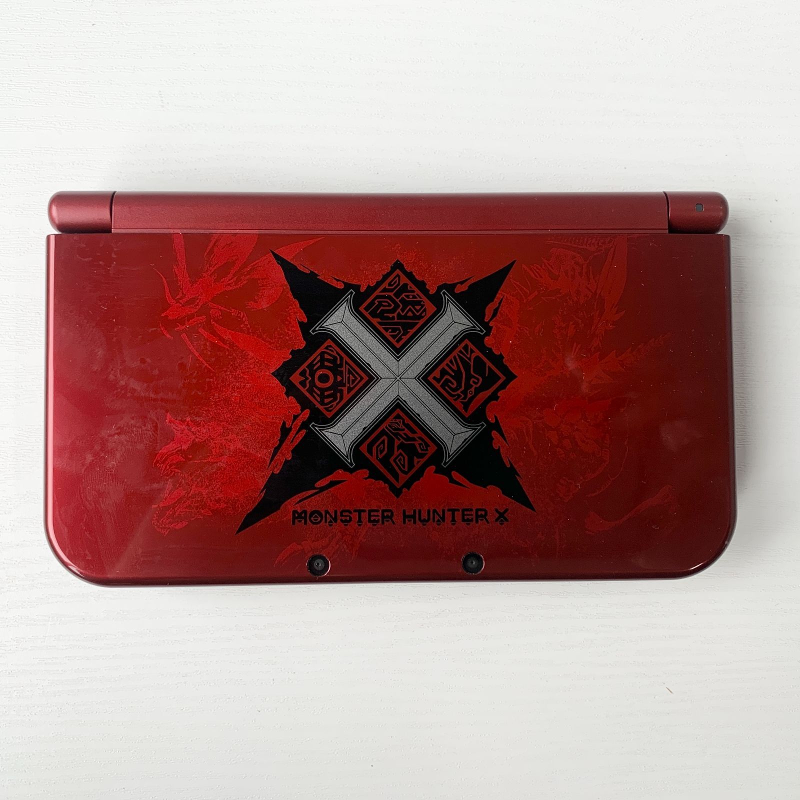 Newニンテンドー3DS LL モンスターハンタークロス スペシャルパック 箱 本体 ソフト付き 付属品セット 任天堂 Capcom 赤  RED-001 - コンピューター