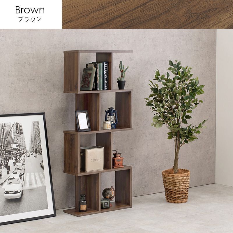 飾り棚 4段]オープンラック(スリムタイプ) ディスプレイラック リビング収納