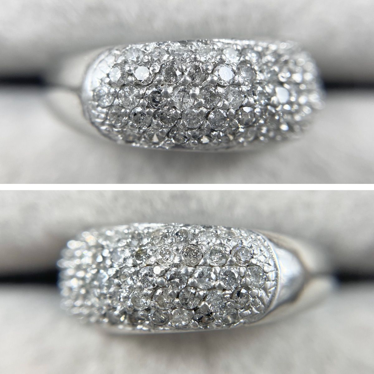品質一番の Pt900 天然ダイヤモンド 1.00ct パヴェリング - メルカリ アクセサリー
