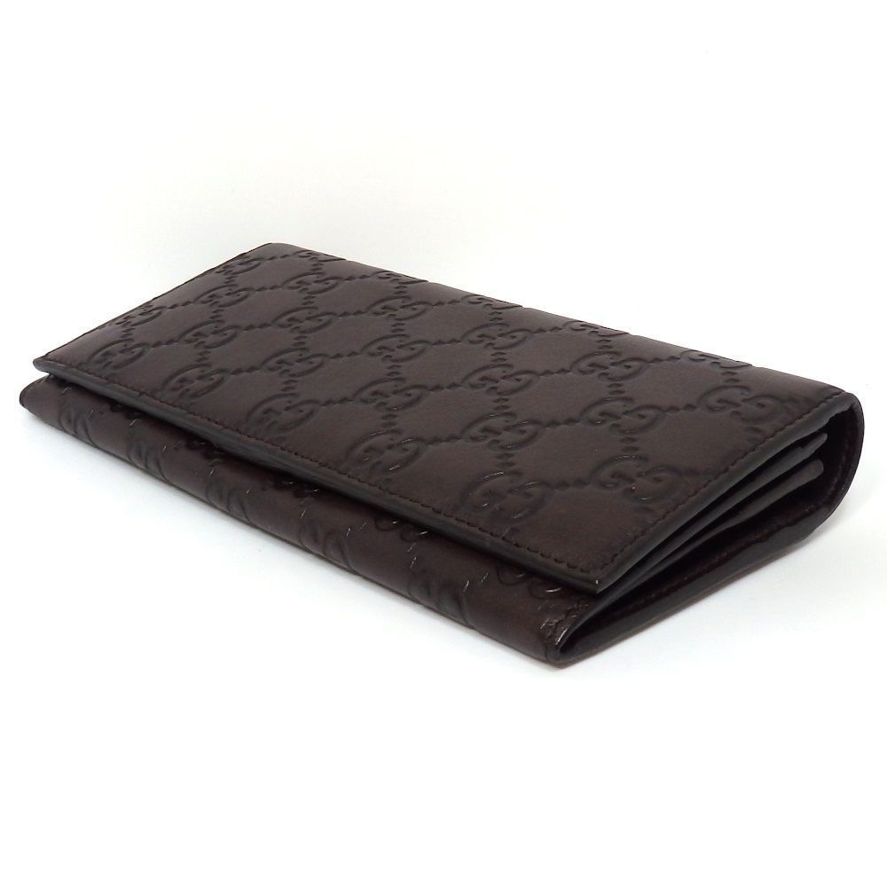m♡出品 GUCCI】 グッチ グッチシマ レザー 二つ折り 長財布 233154 AOVIR