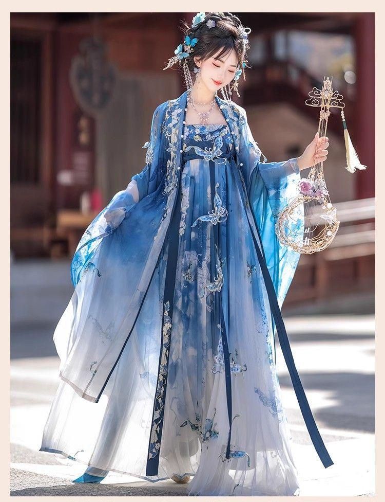 HF-108美しい花刺繍 宮廷風漢服 豪華ドレス コスプレ イベント撮影用