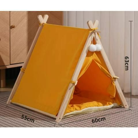 【のん】ティピ型ペットハウス ・ペット用木製トイレカバー 犬用 犬 木製 ハウス ペットハウス ペット 室内用 犬小屋 室内