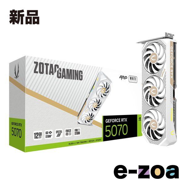 ZOTAC ゾタック ZOTAC GAMING GeForce RTX 5070 AMP White 12GB GDDR7 ZT-B50700FQ-10P 2652053