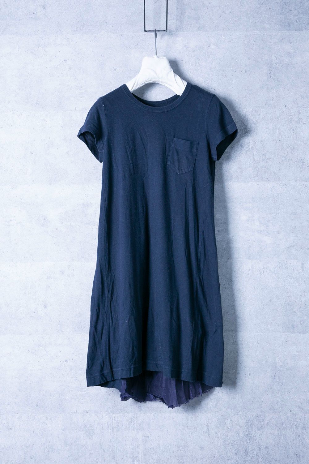 sacai 半袖カットソーワンピース　ロング sacai サカイ ロングカットソー/ワンピース - メルカリ