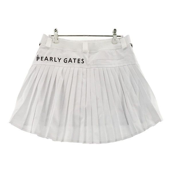 PEARLY GATES パーリーゲイツ インナー付 プリーツスカート ホワイト系 