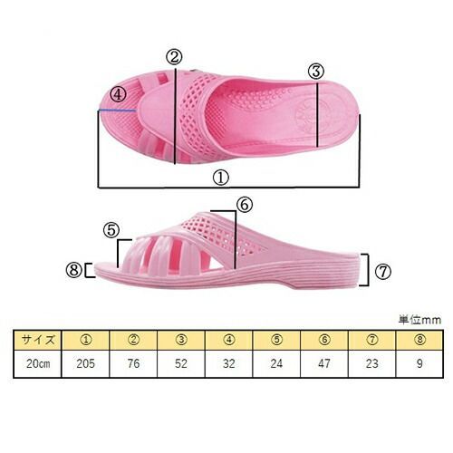 成型サンダル２０ｃｍ ピンク １５足 400851 ニッポンスリッパ WWW_NOITHATQUANGTHANH_NET