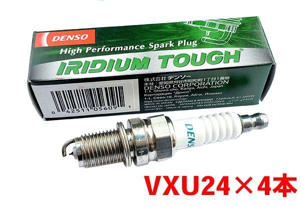 デンソー イリジウム TOUGH プラグ VXU24 4本セット R2 RC1 RC2 2003.12～ V9110-5609 タフプラグ DENSO  - メルカリ