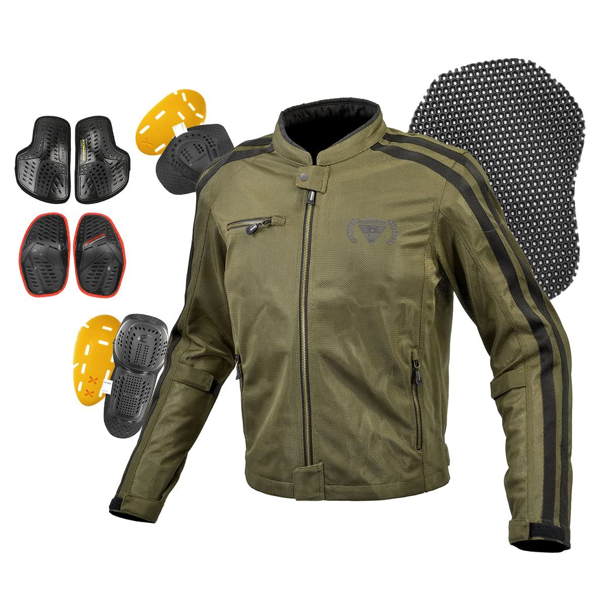  KOMINE バイク用ジャケット 07-1191 メンズ Neo Olive M ジャケット バイクウェア 装備