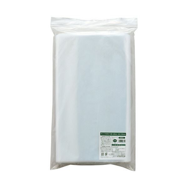 伊藤忠リーテイルリンク チャック付ポリ袋 0.04×340×480mm CHB40-L1セット 800枚 100枚×8パック