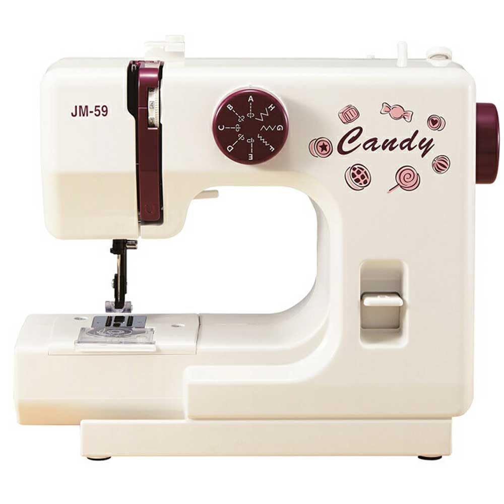 ジャノメ にピッタリのフットスイッチ付きかんたん かわいいミシン Candy JM-59