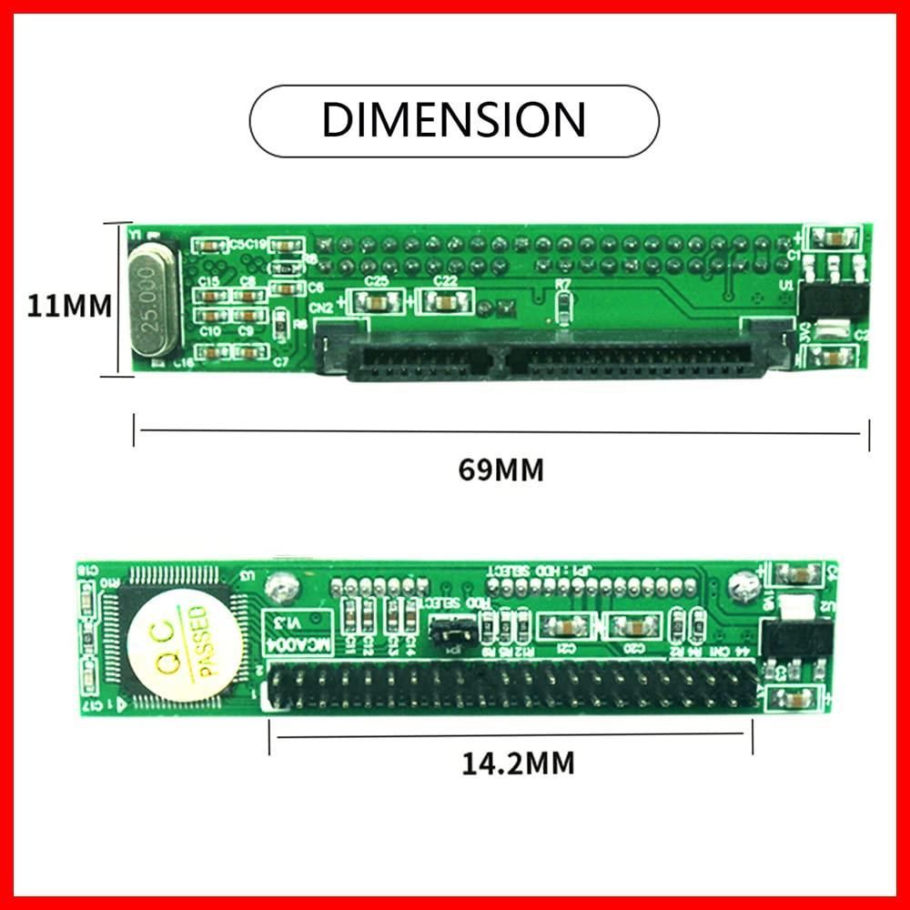 SATAメス→IDE 44ピンコンバーターアダプターPCBA